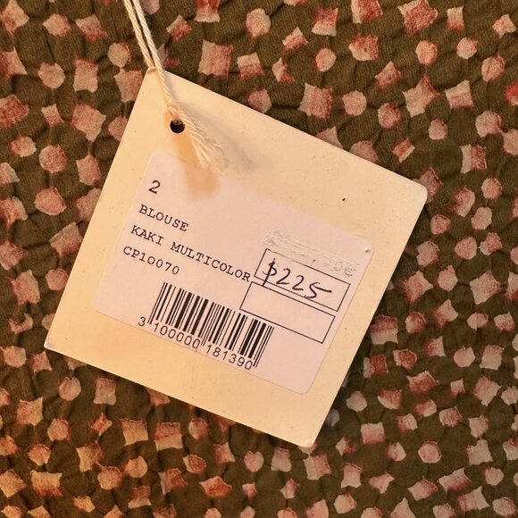 Cotelac Printed Boatneck Top – 100% Cotton, NWT, Size 2 (French / Approx. S/M US - Picture 2 of 2